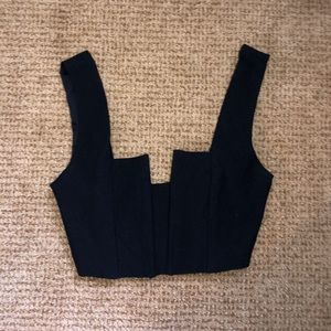 Cute black crop top
